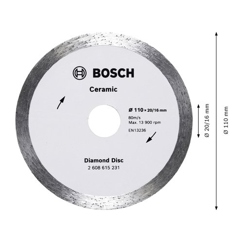 Disco Diamantado Bosch 110mm Contínuo