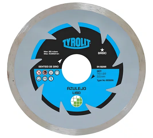 Disco Diamantado 110mm Contínuo Basic Tyrolit