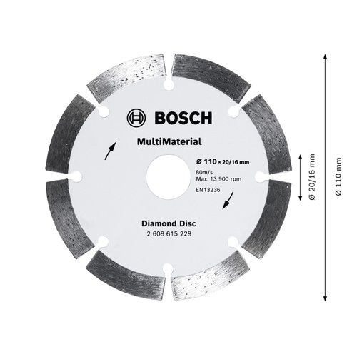 Disco Diamantado Bosch 110mm Segmentado