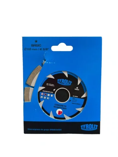 Disco Diamantado 110mm Segmentado Basic Tyrolit