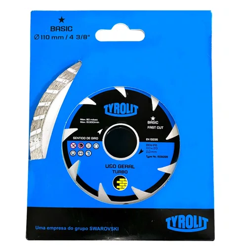 Disco Diamantado 110mm Turbo Basic Tyrolit