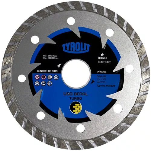 Disco Diamantado 110mm Turbo Basic Tyrolit