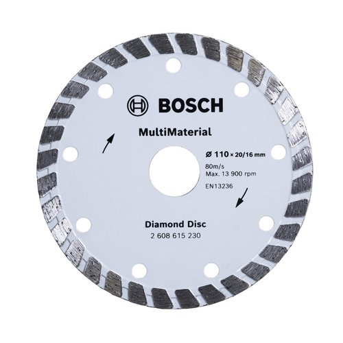 Disco Diamantado Bosch 110mm Turbo Multimaterial