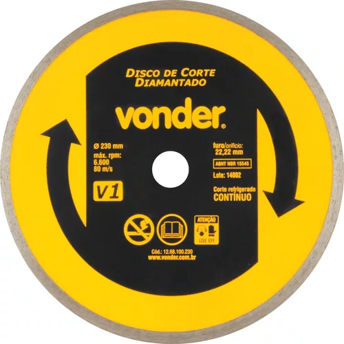 Disco Diamantado 230 mm V1 Vonder