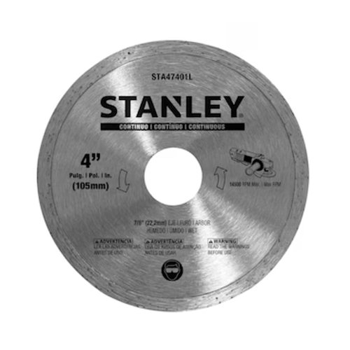 Disco Diamantado 4" 105mm Segmentado 80x5x20mm STA47401B Stanley