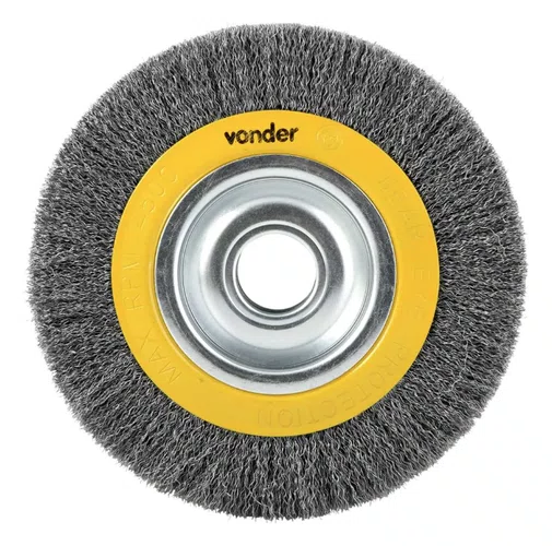 Escova Circular de Aço Carbono 8" x 1.3/16" com Redução Ref. 6325008200 Vonder