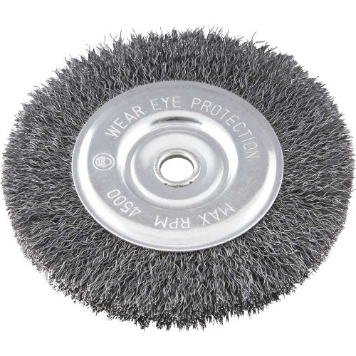 Escova Circular Aço Carbono Ondulada  6" x 1/2" x 1/2" Vonder