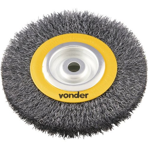 Escova Circular Aço Carbono Ondulada  6" x 3/4" x 5/8" Vonder