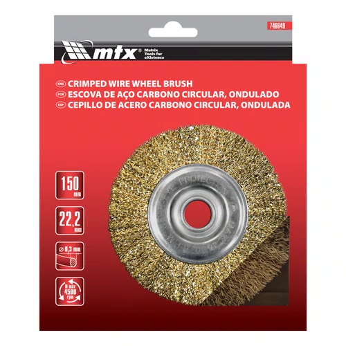 Escova Circular Latonada Ondulada 150mm x 22mm 746649 MTX