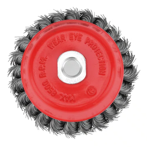 Escova Copo Aco Carbono Trançada 100mm x M14 100mm 746289 MTX