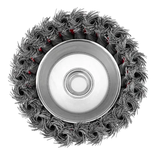 Escova Copo Aco Carbono Trançada 100mm x M14 100mm 746289 MTX