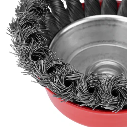 Escova Copo Aco Carbono Trançada 100mm x M14 100mm 746289 MTX