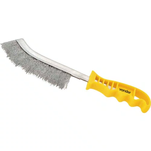 Escova Manual Aço Carbono Cabo Plástico 3599030001 Vonder