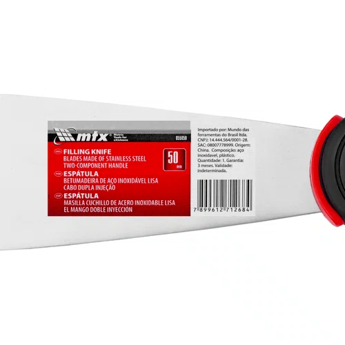 Espátula Aço Inoxidável Cabo PVC  50mm 2" 855059 MTX