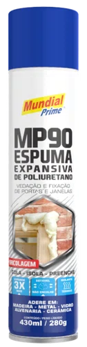 Espuma De Poliuretano 430Ml/280G Mundial Prime