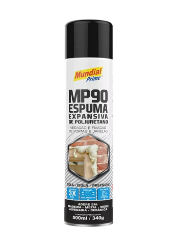 Espuma De Poliuretano 500Ml/340G Mundial Prime