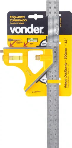 Esquadro Combinado 12" – Vonder