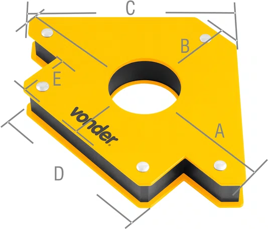Esquadro Magnético 30kg Vonder