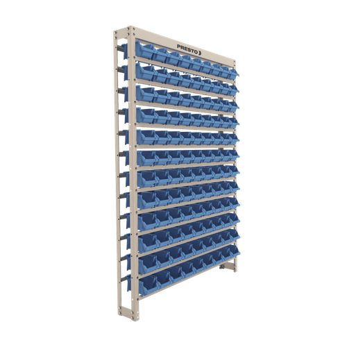 Estante Gaveteiro Organizador Kit 108 Gavetas N3 Azul Presto