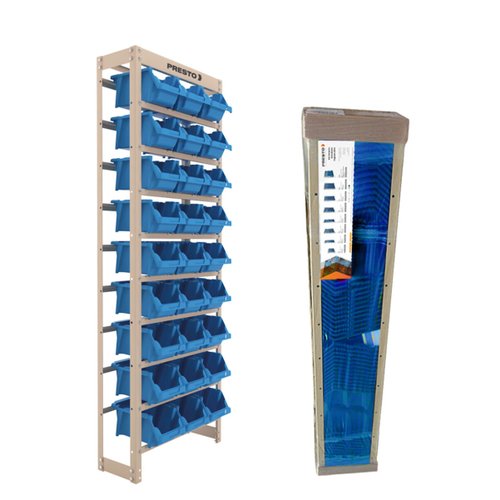 Estante Gaveteiro Organizador Kit 27 Gavetas N5 Azul Presto