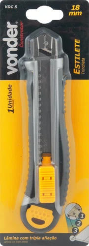 Estilete 18 mm C-5 Construtor – Vonder