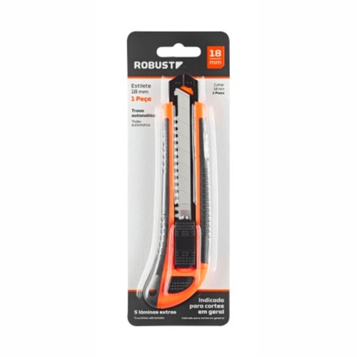Estilete Com Lâminas 18mm S93201018 Robust