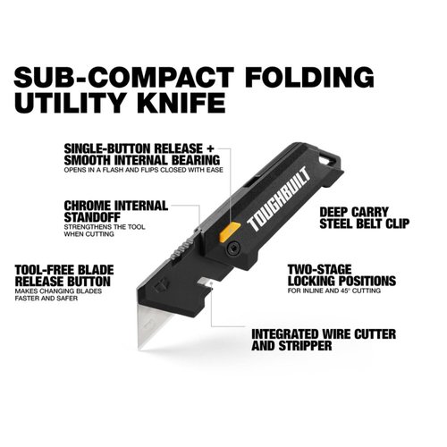 Estilete Utilitário Dobrável Compacto TB-H4-12-C ToughBuilt