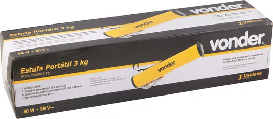 ESTUFA PORTATIL 3KG VONDER