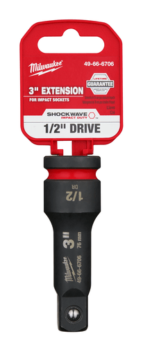 Extensor Para Soquete Impacto C 1/2" X 3" 49-66-6706 Milwaukee