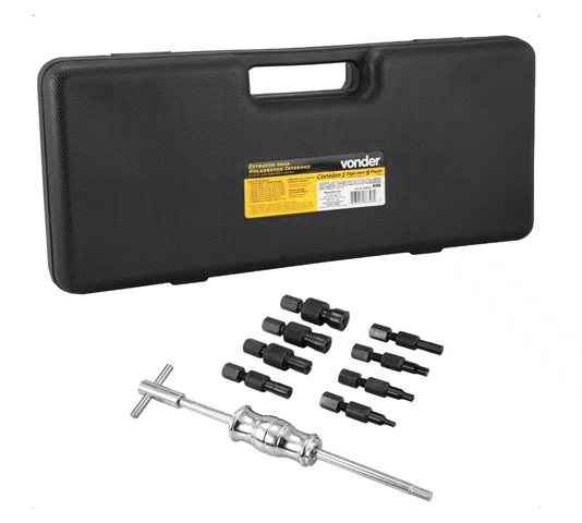 Extrator para Rolamento Interno Jogo com 9 Peças 6510009832 Vonder