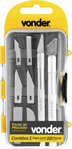 FACA DE PRECISAO JG 10 PCS VONDER