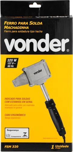 Ferro de Solda 320 W 127 V FSM320 – Vonder