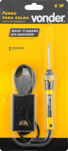 Ferro de Solda 6W USB FSV006 – Vonder