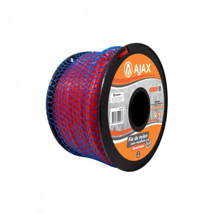 Fio De Nylon Para Roçadeira 3,0mm x 1KG Quadrado A01121 Ajax