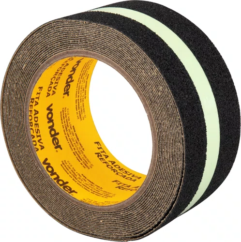 Fita Antiderrapante 50 mm x 5 m Neon Preta Vonder
