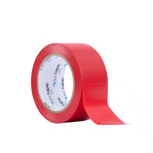 Fita de Demarcação 48mm x 30m Vermelha 400 Tectape