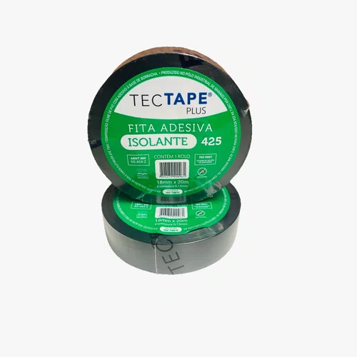 Fita Isolante 18mm x 20m Preta 425 Tectape