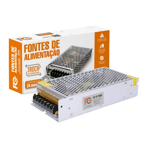 Fonte Chaveada Colmeia 12V 15A FC1215CN Fc Fontes