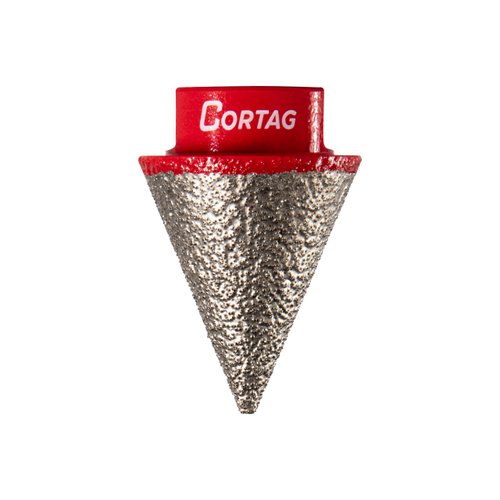 Fresa Diamantada Cônica 5 A 35MM Rosca M14 60210 Cortag