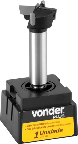 Fresa para Dobradiça Caneco 26 mm 2 Dentes Vonder Plus