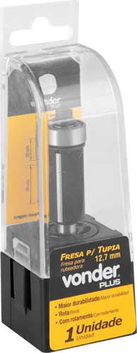 Fresa Reta para Acabamento 12,7 mm com Rolamento Vonder