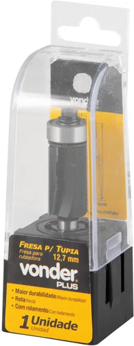 Fresa Reta para Acabamento 12,7 mm com Rolamento Vonder