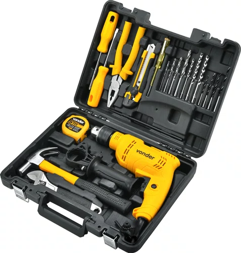 Furadeira de Impacto IMP 1/2" FIV519 Kit com 19 Peças 220V Vonder