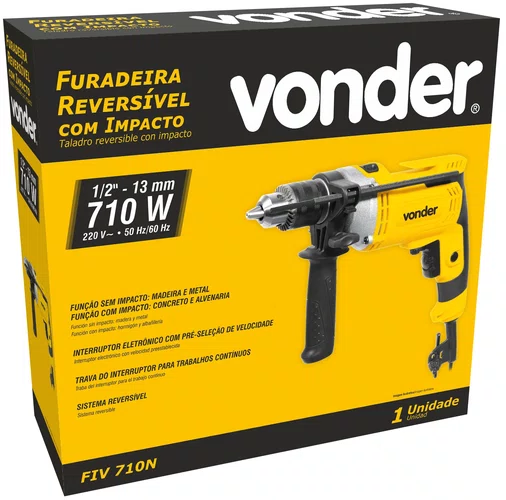 Furadeira de Impacto 1/2" FIV710N 220V Vonder