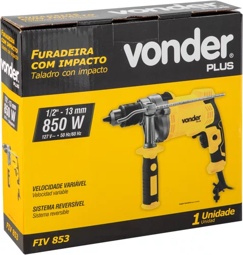 Furadeira de Impacto 1/2" FIV853 127V Vonder