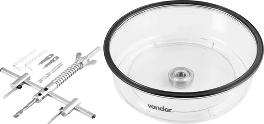 Furador Ajustável 40 a 200 mm com Coletor Vonder