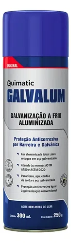 Galvanização a Frio Galvalum Quimatic Spray 300ml DN1 Tapmatic