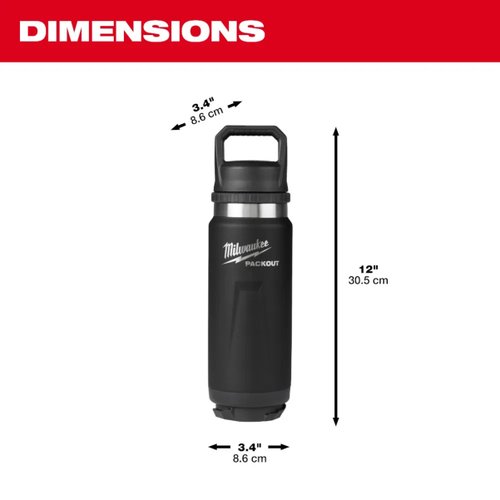 Garrafa Térmica 709ml Preta 48-22-8396B Milwaukee
