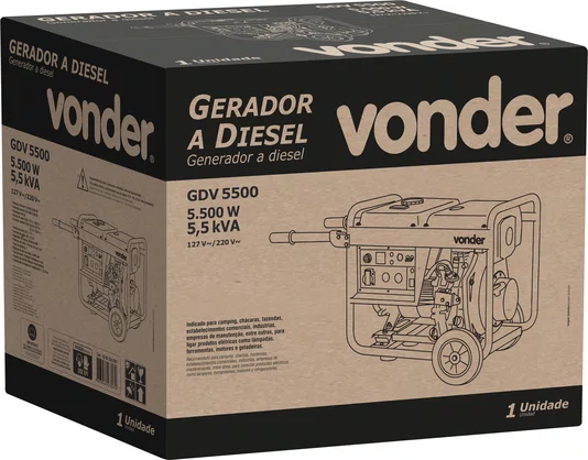 Gerador a Diesel GDV 5500 Vonder