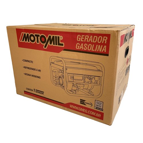Gerador de Energia à Gasolina 2800W Monofásico 115/230V MG-3000CLE-1 Motomil